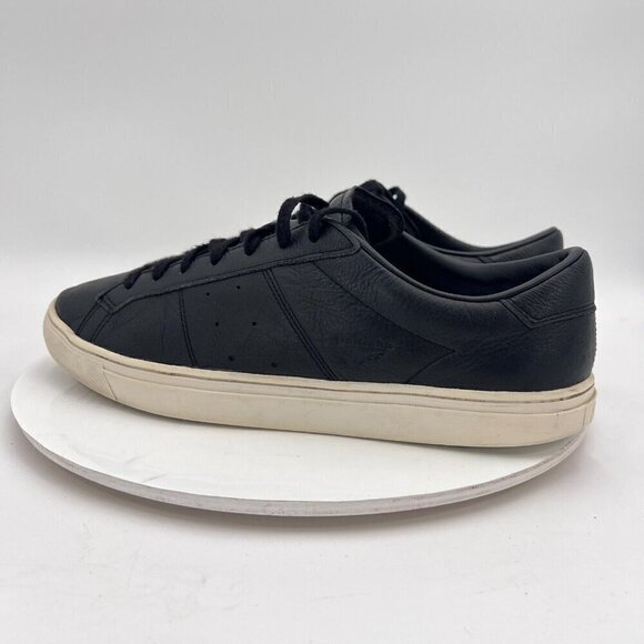 Onitsuka Tiger Lawnship 2.0 Men Size 10.5 D715L Black Leather Low Top Shoes - Picture 7 of 14